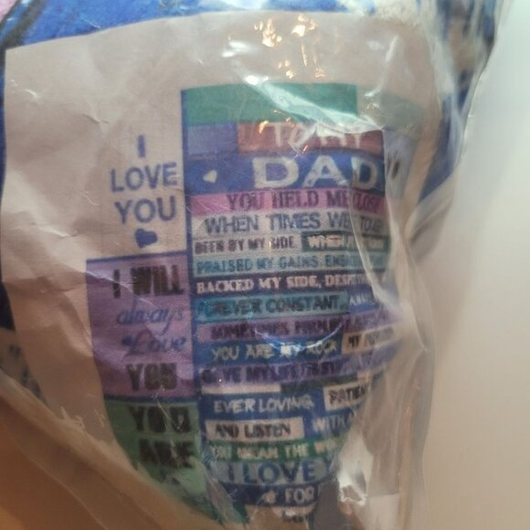 To My Dad Throw Blanket Gift 50x60 Always Love Fathers Day Present Christmas - Picture 3 of 5